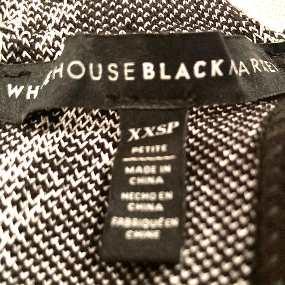 WHBM BLACK and WHITE SLEEVELESS SWEATER FEATURING A BEADED NECKLINE SIZE XXSP - Picture 6 of 7